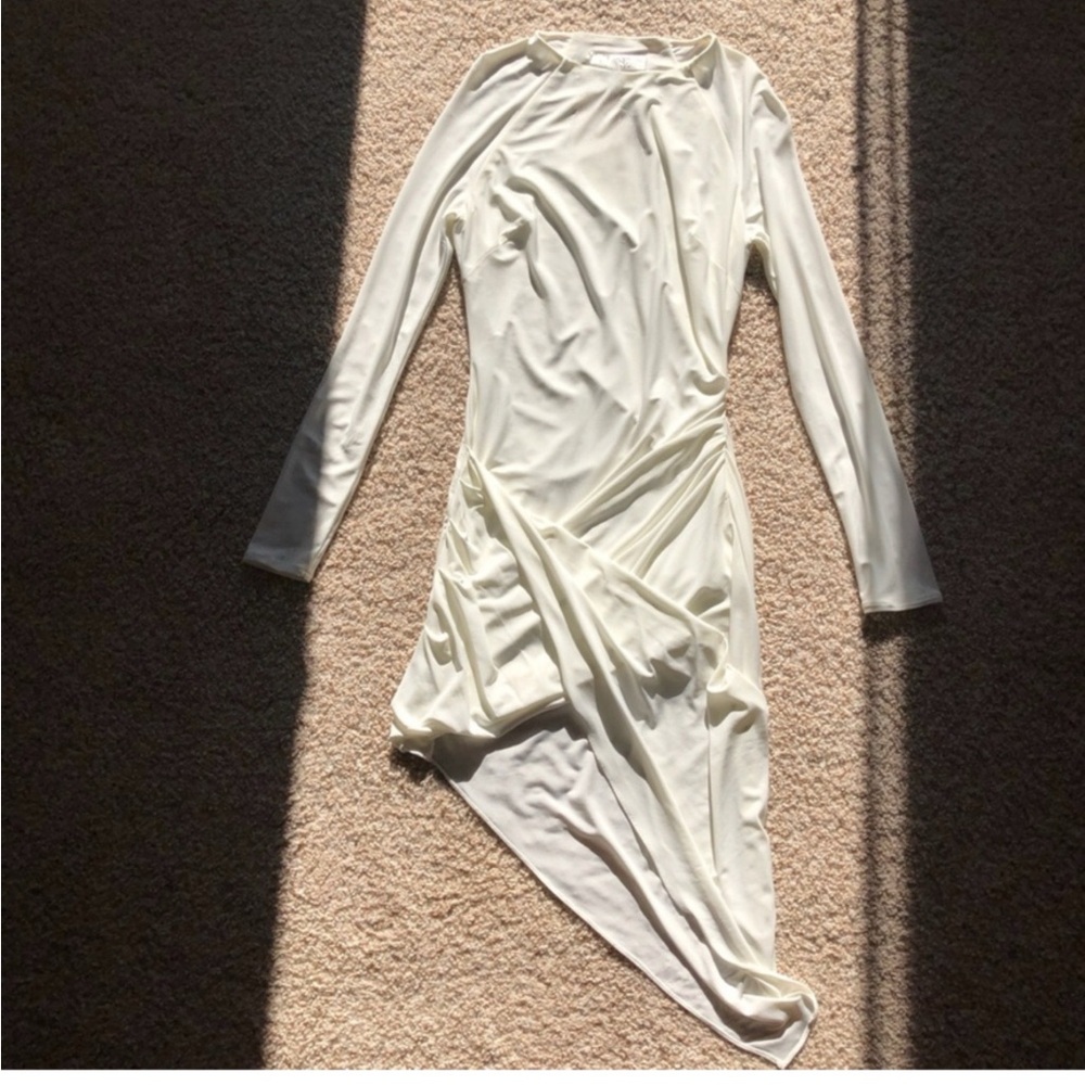 HOUSE OF CB Long Sleeve Asymmetrical Dress
